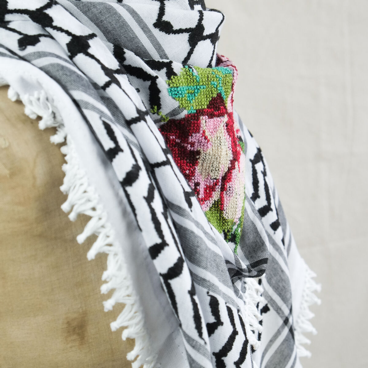 The Garden Kuffiyeh - Roses - by Amani - product images  of 