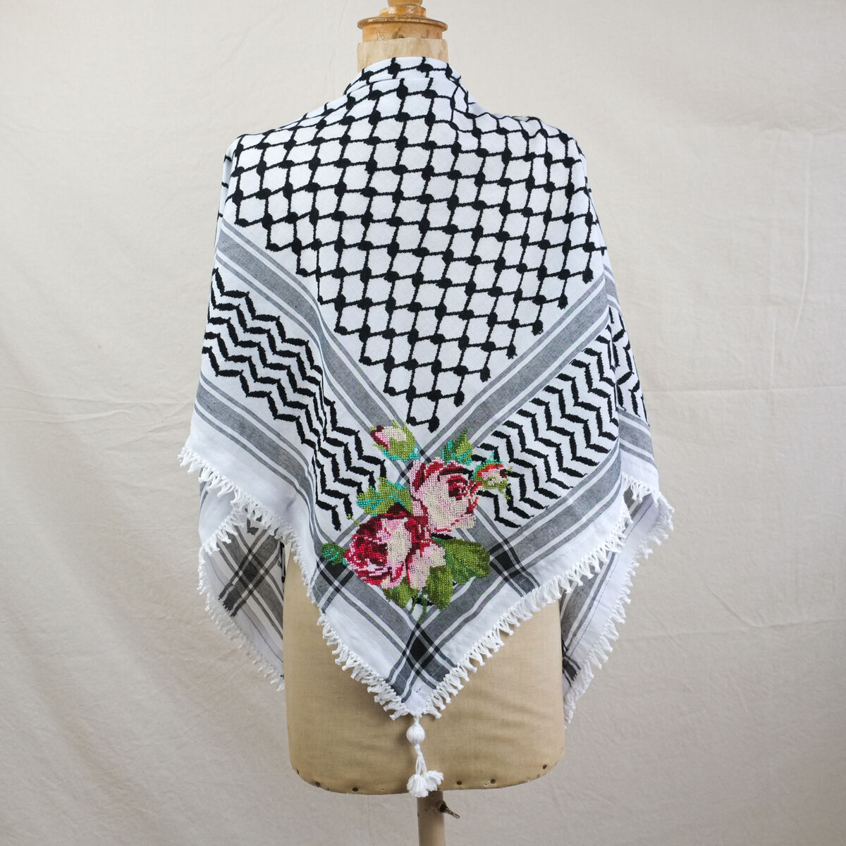 The Garden Kuffiyeh - Roses - by Amani - product images  of 