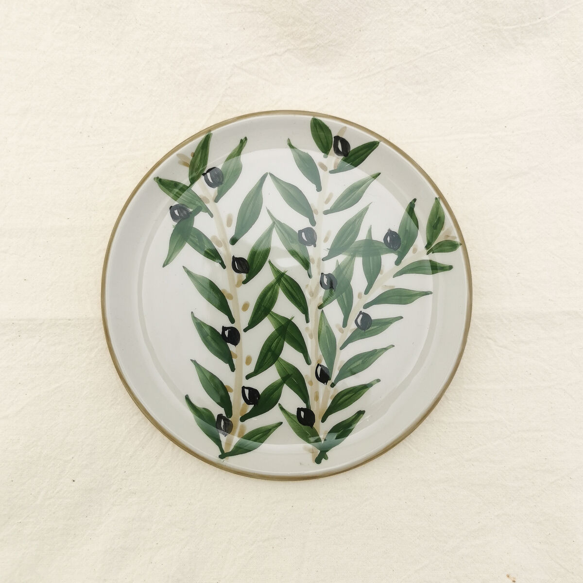 Zaytoun side / dessert plate - Nisf Jubeil Ceramics - product images  of 