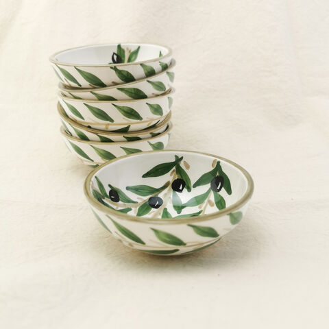 Zaytoun,mezze,bowl,-,Nisf,Jubeil,Ceramics,Bowl, Mug, cup, ceramic mug, Arabic coffee cups, espresso cups, nisf Jubeil, Nisf Jbeil, نصف جبيل, فناجين قهوة سادة, made in Palestine, hand made ceramics, elbustan palestinian shop, palestinian products, palestinian business, 