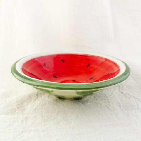 Watermelon,hummus,bowl,-,Nisf,Jubeil,Ceramics,Bowl, Mug, cup, ceramic mug, Arabic coffee cups, espresso cups, nisf Jubeil, Nisf Jbeil, نصف جبيل, فناجين قهوة سادة, made in Palestine, hand made ceramics, elbustan palestinian shop, palestinian products, palestinian business, 