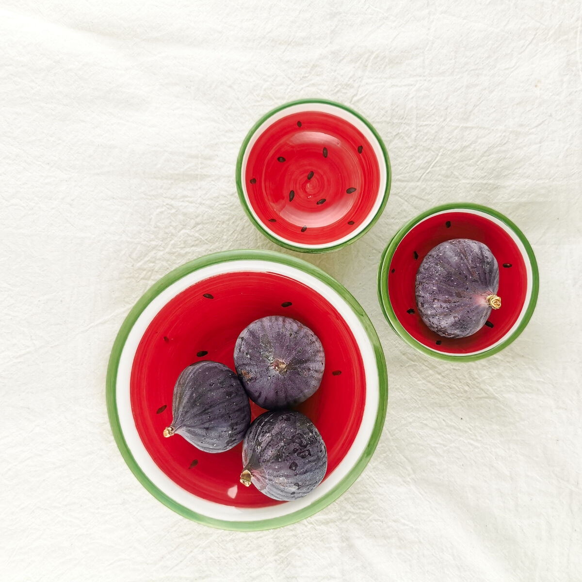 Watermelon hummus bowl - Nisf Jubeil Ceramics - product images  of 