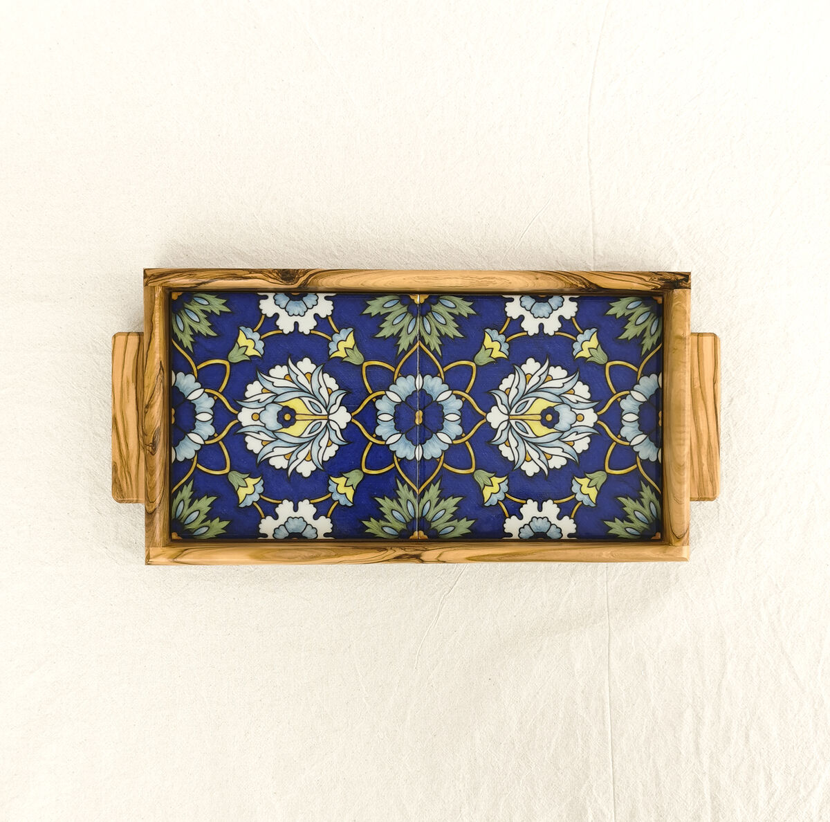 Indigo Bloom tray - Made in Jerusalem and Bethlehem - product images  of 