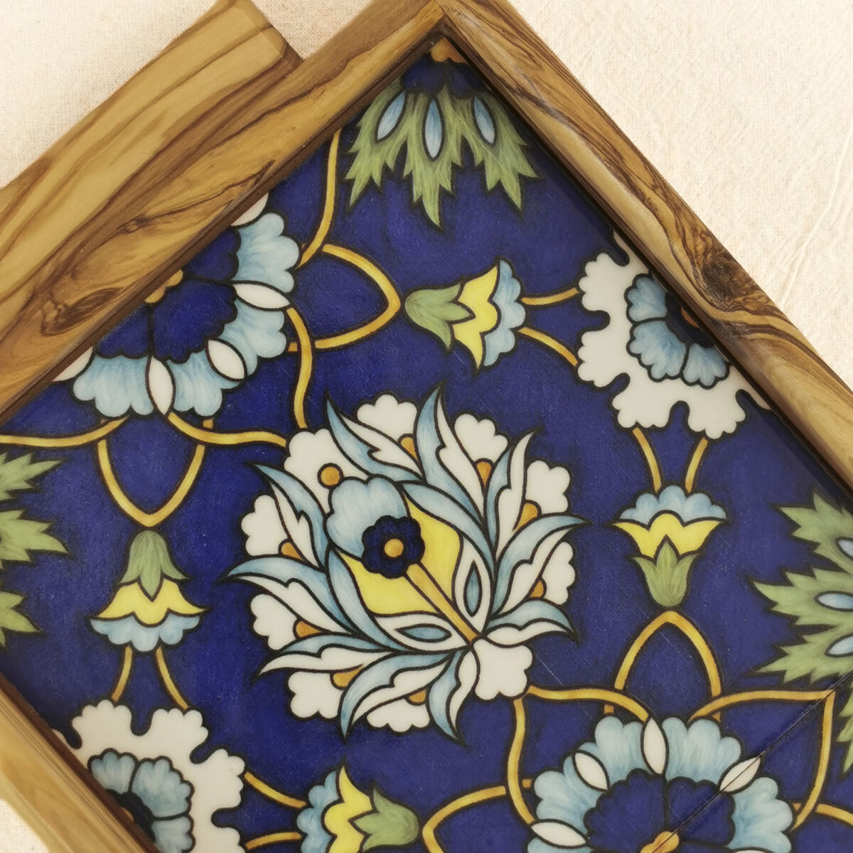 Indigo Bloom tray - Made in Jerusalem and Bethlehem - product images  of 