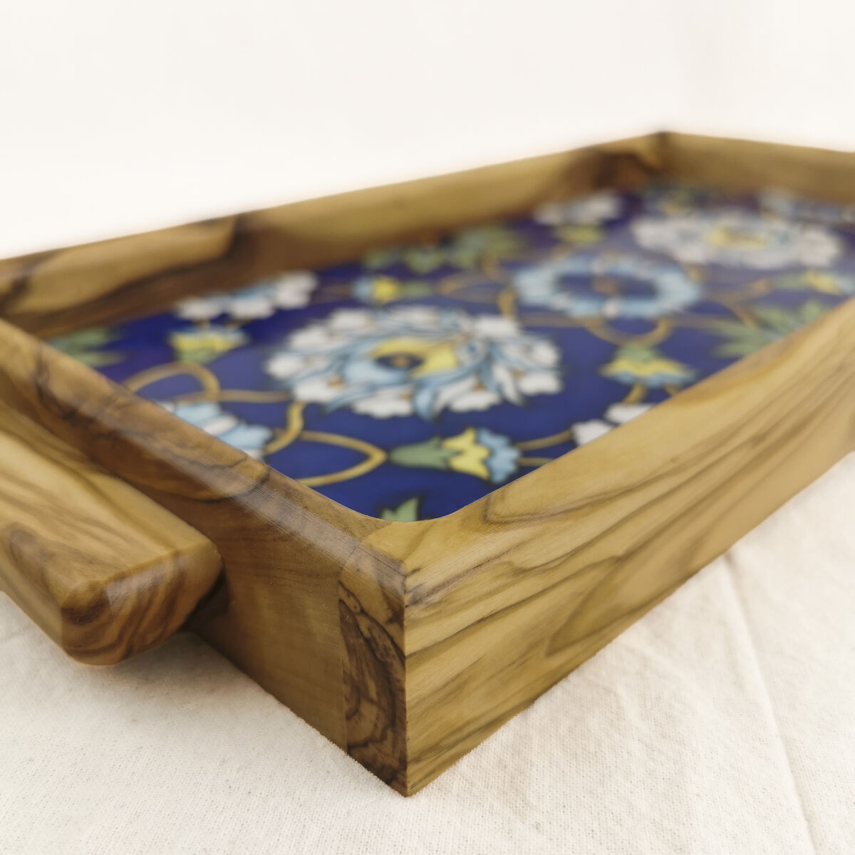 Indigo Bloom tray - Made in Jerusalem and Bethlehem - product images  of 