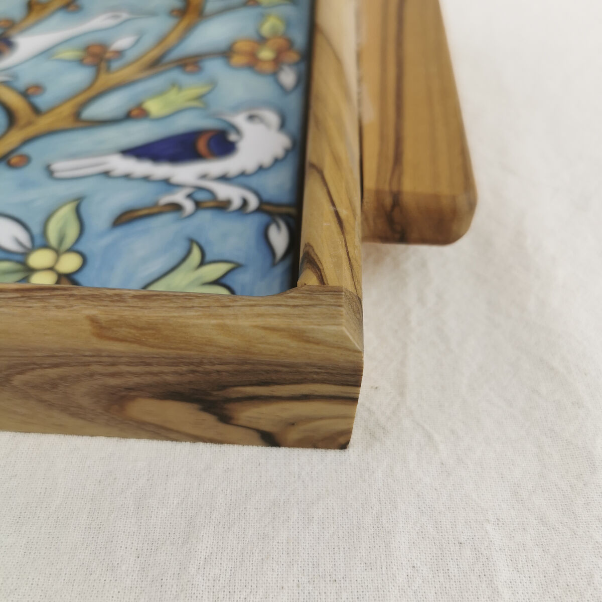 Birds of Eden tray - Turquoise - Made in Jerusalem and Bethlehem - product images  of 