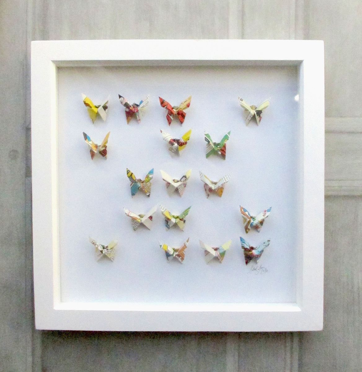 Paper Butterfly Wall Art - Little Mill House