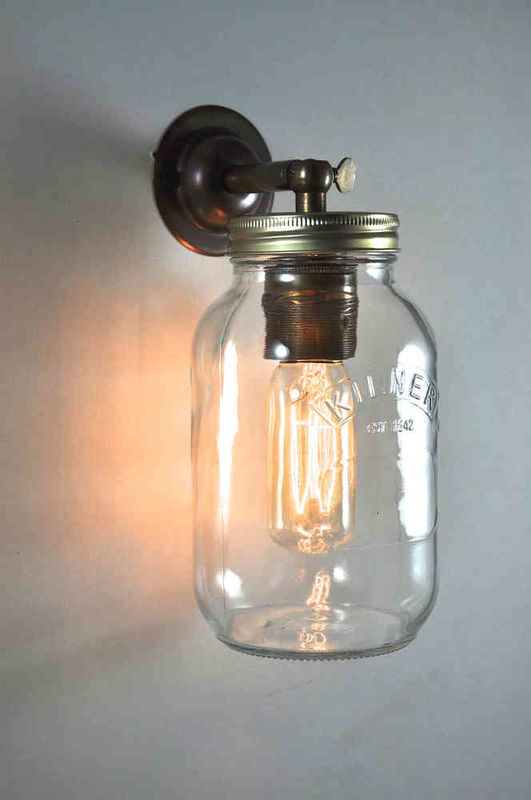 Jam Jar Wall Light Little Mill House