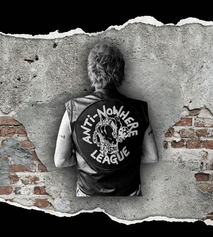 Punk,Classic,Embroidered,Back,Patch,-,Black/Silver,Back Patch Classic