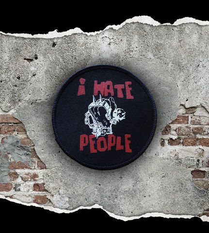 I,Hate,People,-,Round,Patch,10cm,Anti Nowhere League Patch/Badge