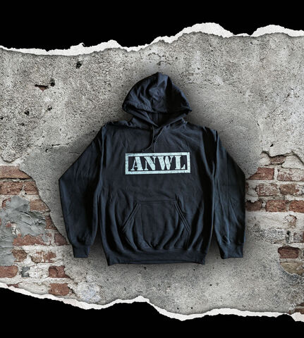 ANWL,-,White,on,Black,Non,Zip,Hoodie,front,and,back