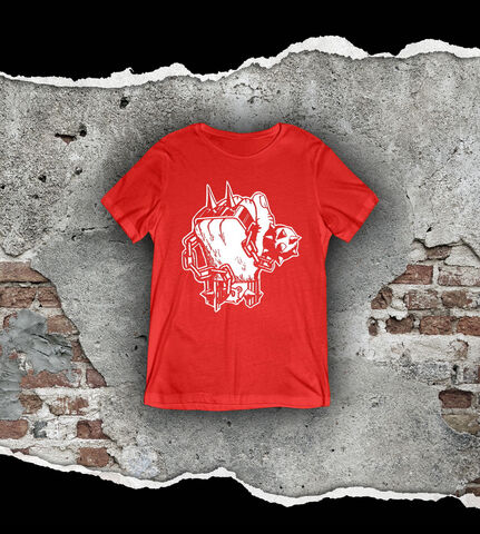 Classic,Fist,-,White,on,Red,T,Shirt,Mens,T Shirt, Punk, Anti Nowhere League, Rock, Metal