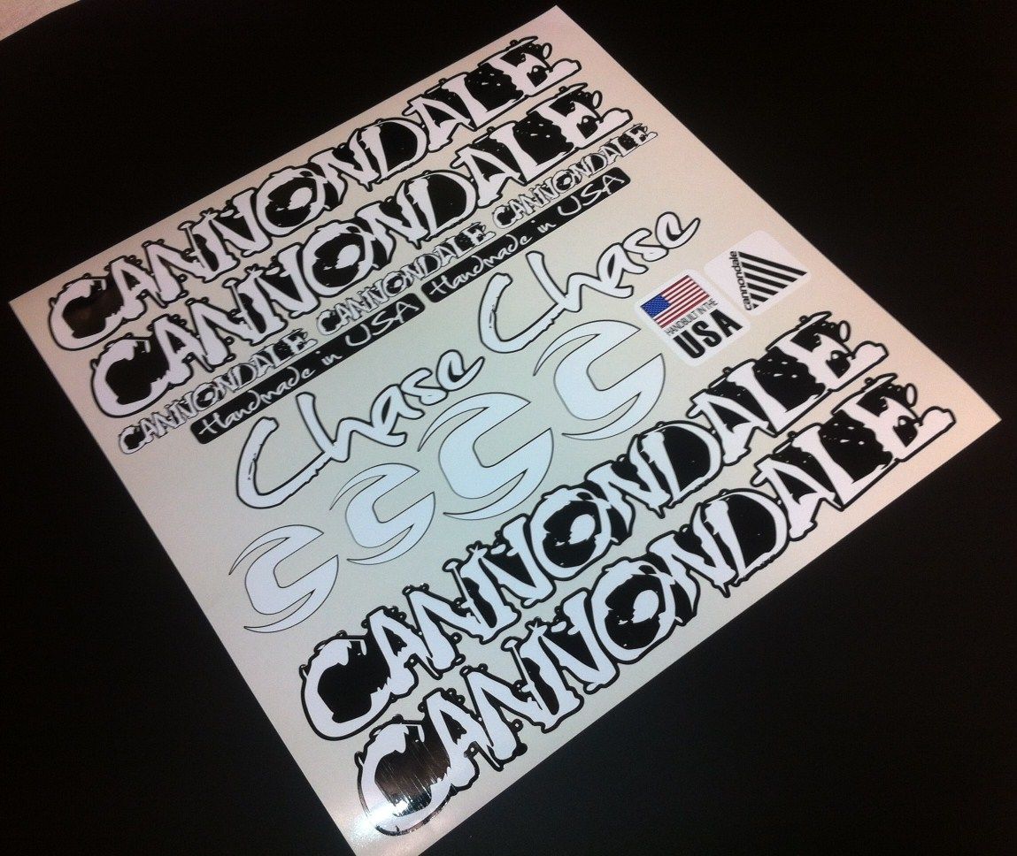 cannondale frame stickers