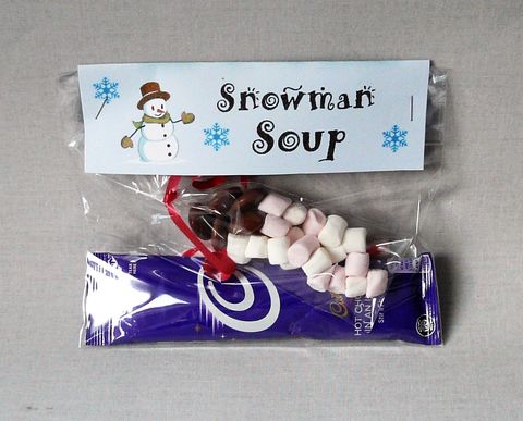 Snowman,soup,snowman soup, xmas eve box, Christmas edible gifts