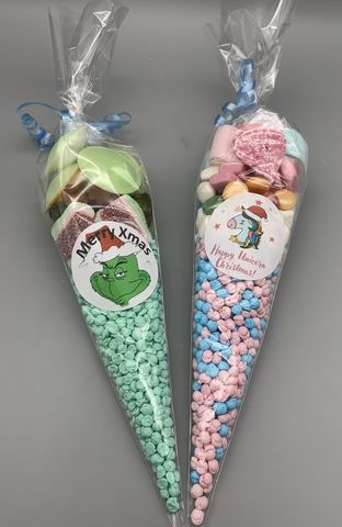 Christmas,themed,sweet,cone,Christmas sweet cone, sweet cones, Tonbridge sweetcones