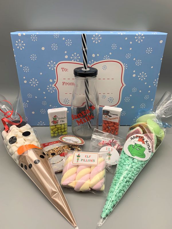 Elf/Grinch xmas eve box - product images