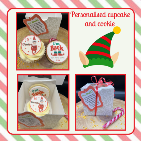 Elf,on,a,shelf,cupcake,and,cookie,elf cupcake and cookie