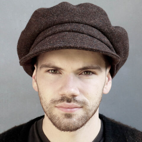 Handmade,brown,Harris,Tweed,captains,cap,-,ZUTmaud,Accessories Hats & Caps Newsboy Caps Handmade Harris Tweed cap Newsboy cap captains cap Dad hat hats women denim cap baker boy cap boho chic captain cap feminist gift boyfriend gift worker cap 