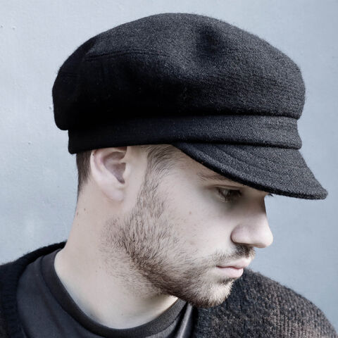 Handmade,black,Harris,Tweed,worker,cap,-,ZUToscar,Accessories Hats & Caps Newsboy Caps Handmade Harris Tweed cap Newsboy cap captains cap Dad hat hats women denim cap baker boy cap boho chic captain cap feminist gift boyfriend gift worker cap 