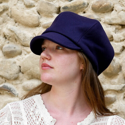 Slouchy,,purple,wool,cap,,ZUTenzo,with,black,suede,loop,detail,by,ZUThats,Beret cap, Felted wool cap, purple winter cap, Womens newsboy cap, Mens wool cap, Mens purple cloth cap, wool baker boy cap, Mens peaked cap