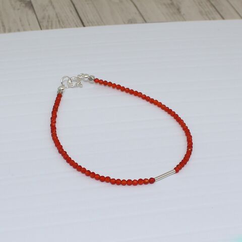 Carnelian,beaded,bracelet,Carnelian gemstone jewellery, silver jewellery U.K., gemstone bracelets, gift wrapped, 