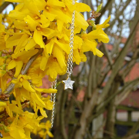 Sterling,silver,Star,pendant,necklace,Silver necklaces U.K., handmade jewellery U.K., star necklace, star jewellery, eco silver jewellery, gift boxed, 