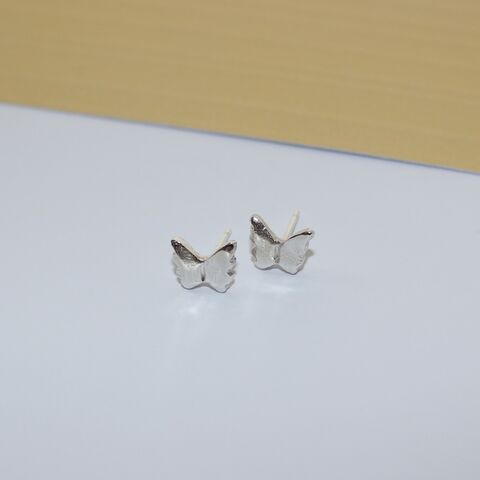 Silver,butterfly,stud,earrings,Butterfly jewellery, silver jewellery U.K., handmade silver earrings, eco silver jewellery, mini beast jewellery, gift boxed