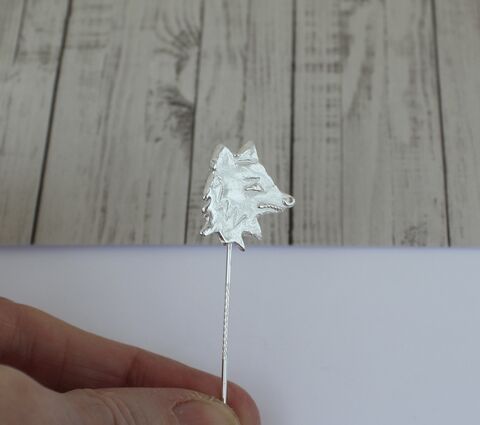 Fox,head,lapel,pin,Lapel pins, sterling silver jewellery U.K., sterling silver fox head, fox jewellery, silver fox, one of a kind jewellery, eco silver, gift wrapped