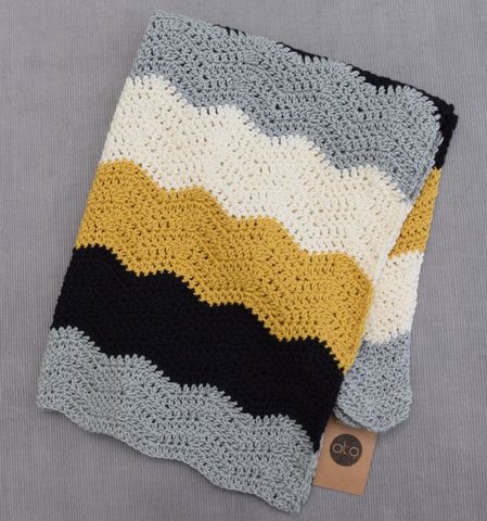 mustard baby blanket