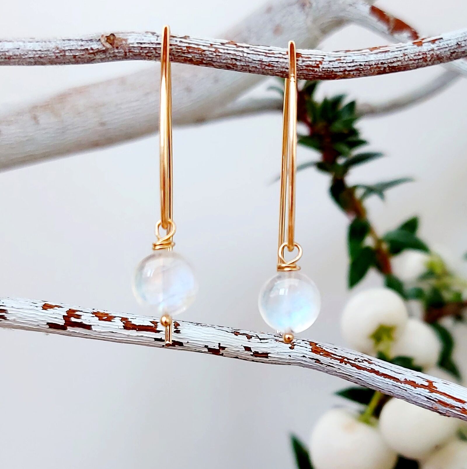 handmade-artisan-gold-filled-long-drop-ear-wires-with-lustrous-rainbow-moonstone-drops
