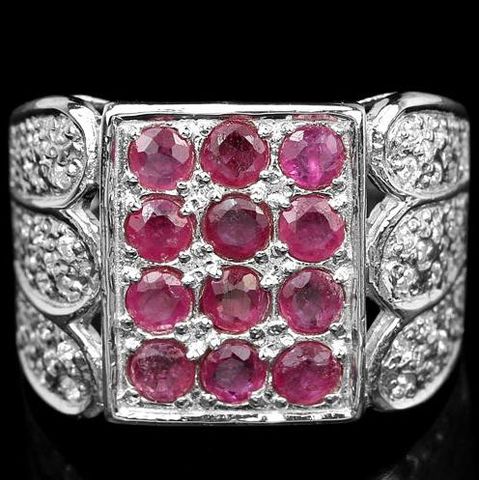 anello cocktail 12 rubini - product images  of 