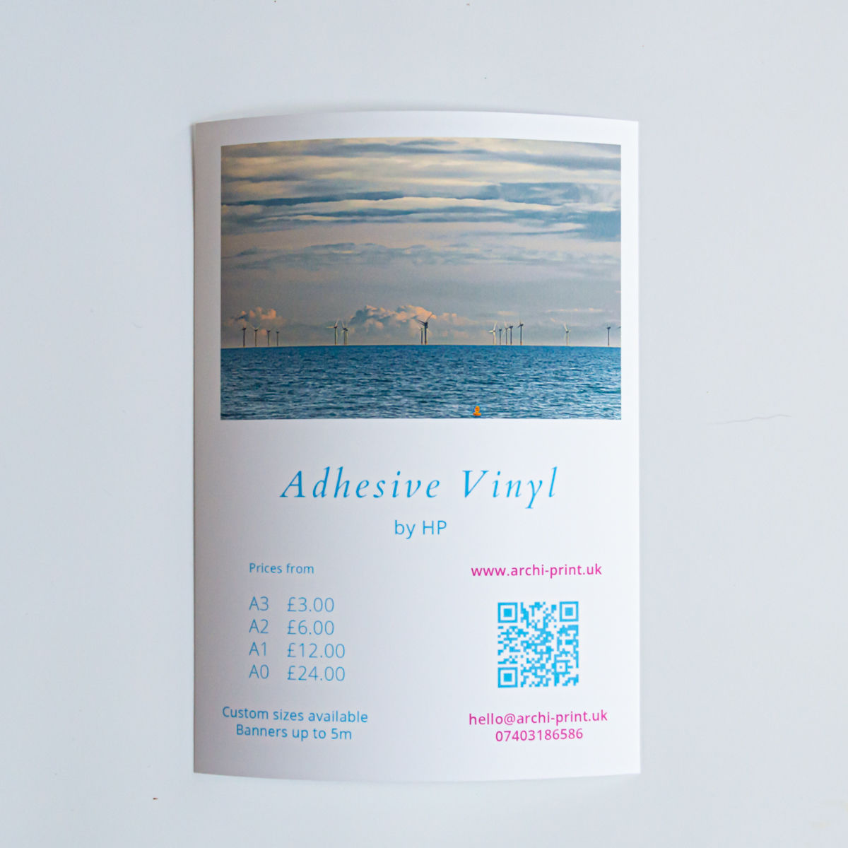 Same Day Vinyl Poster Printing in London ArchiPrint UK