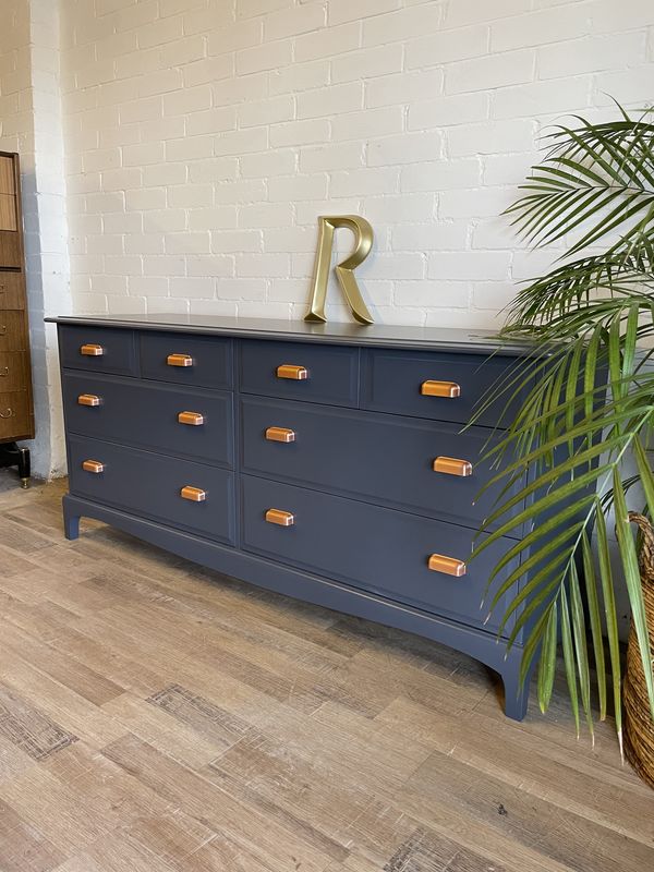 Stag 8 Drawer Captains Chest Painted Rooster Blue - product images  of 