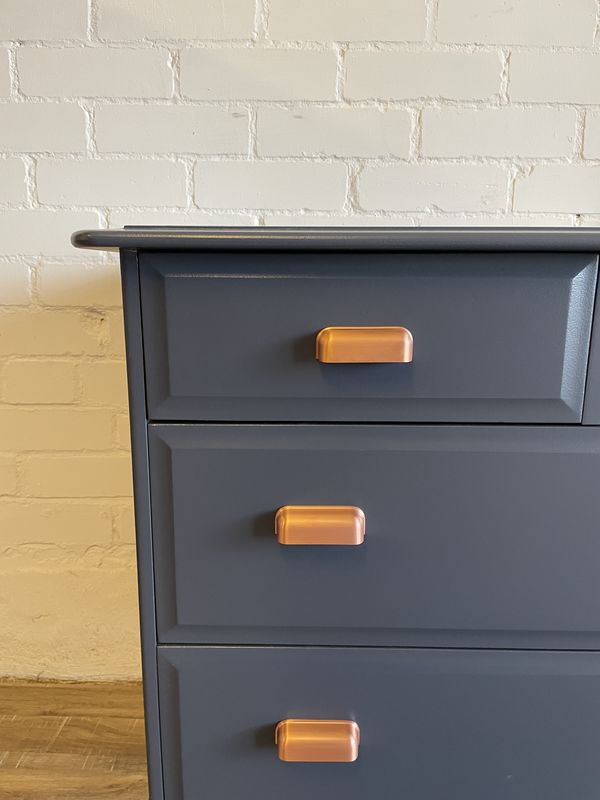 Stag 8 Drawer Captains Chest Painted Rooster Blue - product images  of 