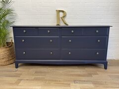 Stag,Minstrel,Captains,Chest,Painted,Navy,Stag minstrel captains chest