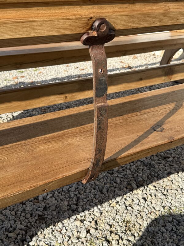 Large Vintage Pine Large Refectory Table With Two Pew Style Benches - product images  of 