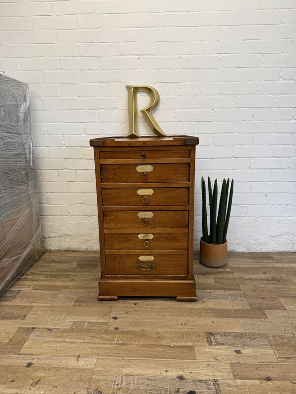 Vintage Filing Drawers by Félix Monge – French Artisan Storage Chest - product images  of 