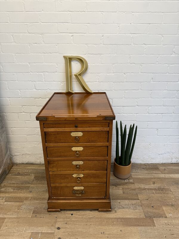 Vintage Filing Drawers by Félix Monge – French Artisan Storage Chest - product images  of 