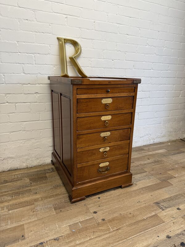 Vintage Filing Drawers by Félix Monge – French Artisan Storage Chest - product images  of 