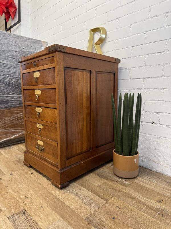 Vintage Filing Drawers by Félix Monge – French Artisan Storage Chest - product images  of 
