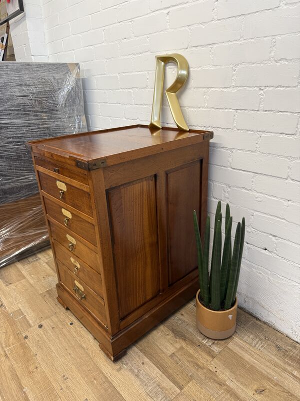 Vintage Filing Drawers by Félix Monge – French Artisan Storage Chest - product images  of 