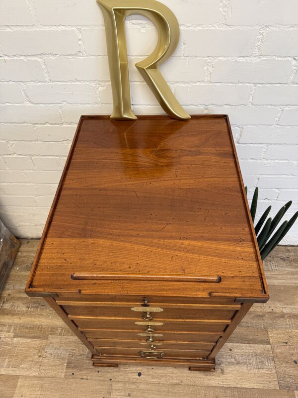 Vintage Filing Drawers by Félix Monge – French Artisan Storage Chest - product images  of 