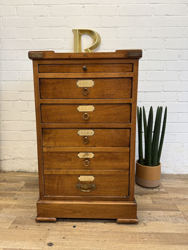 Vintage Filing Drawers by Félix Monge – French Artisan Storage Chest - product images  of 