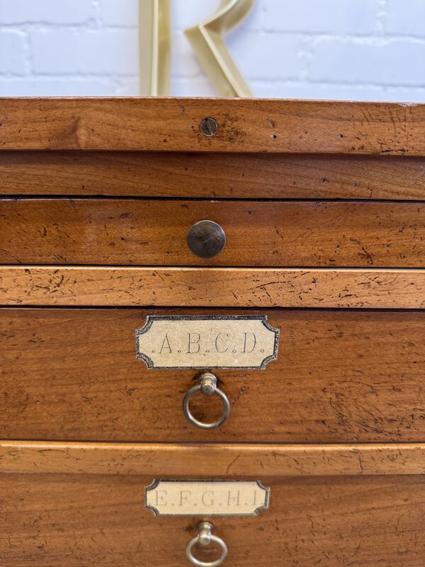 Vintage Filing Drawers by Félix Monge – French Artisan Storage Chest - product images  of 