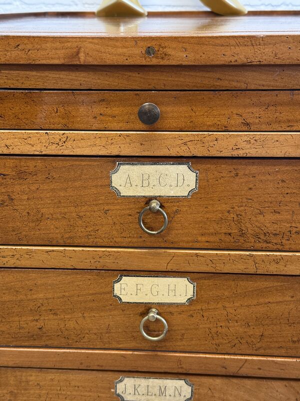 Vintage Filing Drawers by Félix Monge – French Artisan Storage Chest - product images  of 