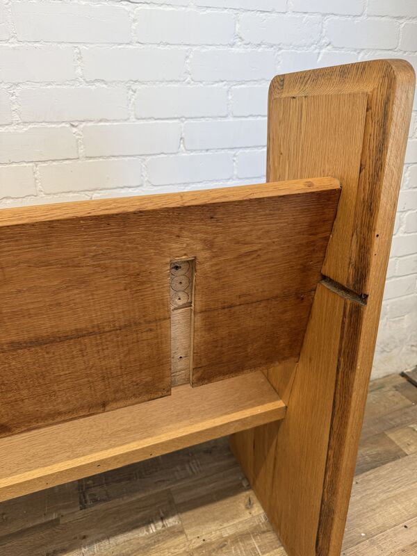 Vintage Light Oak Pew Bench - product images  of 