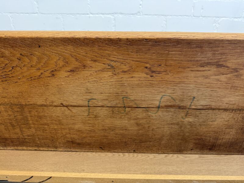 Vintage Light Oak Pew Bench - product images  of 