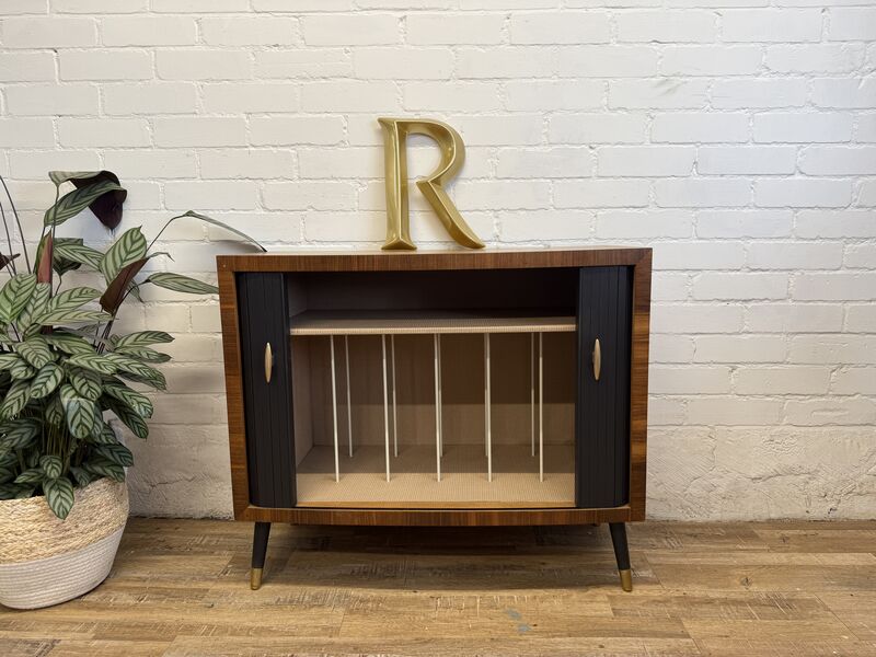 Mid Century Vinyl Record Cabinet Refurbished  - product images  of 