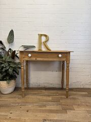 Antique,Pine,Side,Table,with,Drawer,–,Late,19th,to,Early,20th,Century,Antique pine table