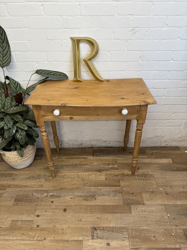 Antique Pine Side Table with Drawer – Late 19th to Early 20th Century - product images  of 